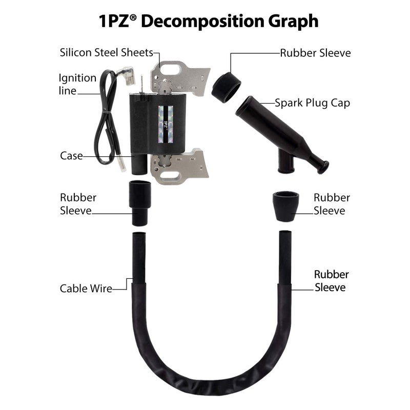 1PZ ملف إشعال 1PZ HG2-F07 مع شمعة إشعال لمحرك مولد الغاز Predator 420cc 5000W 6500W 7000W 8750W - Image 5